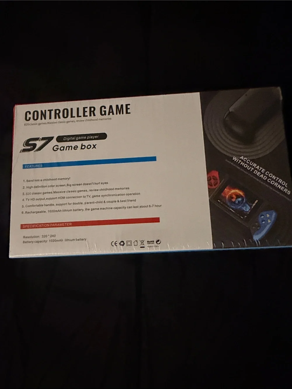 Handheld Game Console Controller - Red & Blue